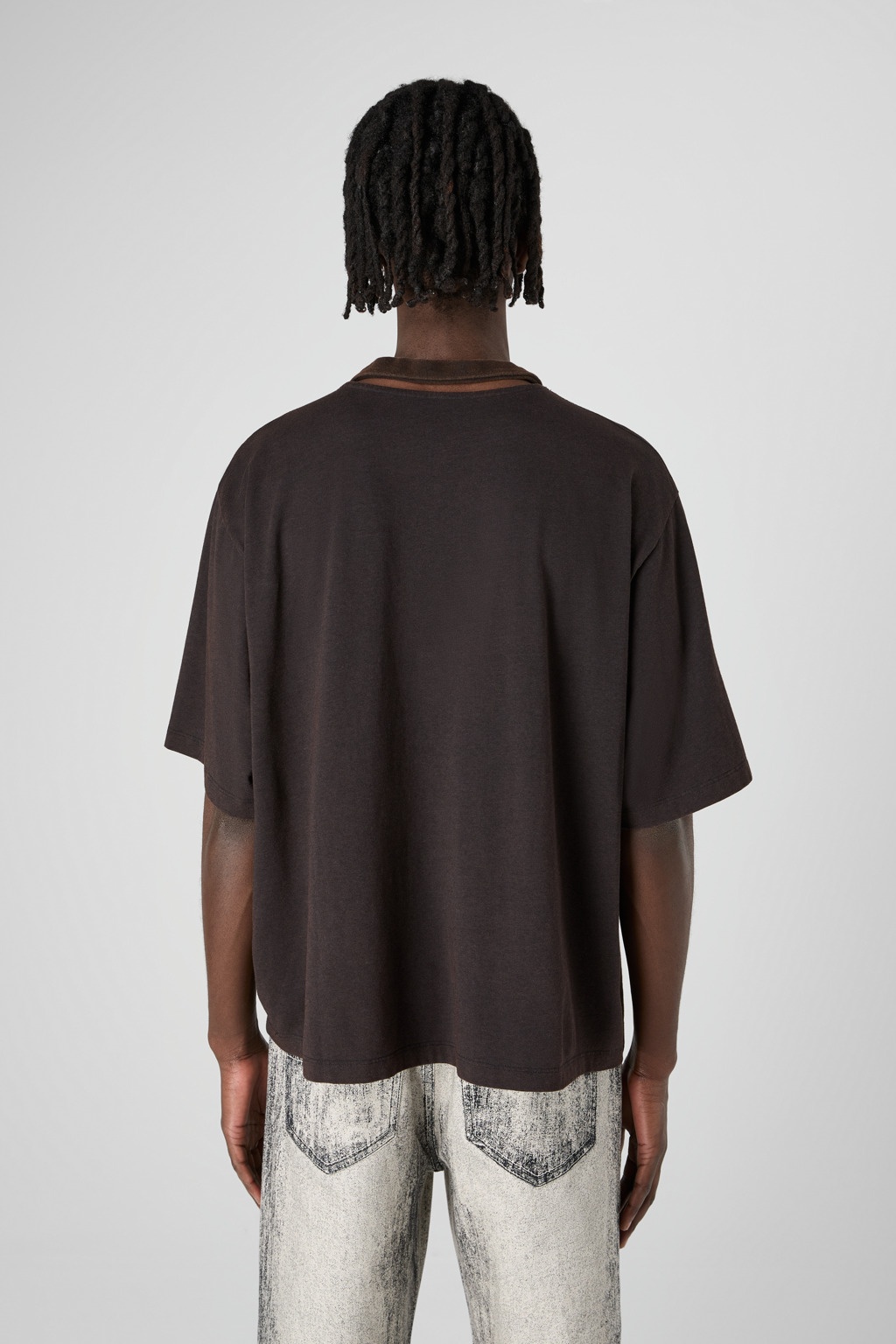 Faded Black Boxy T-shirt - 3