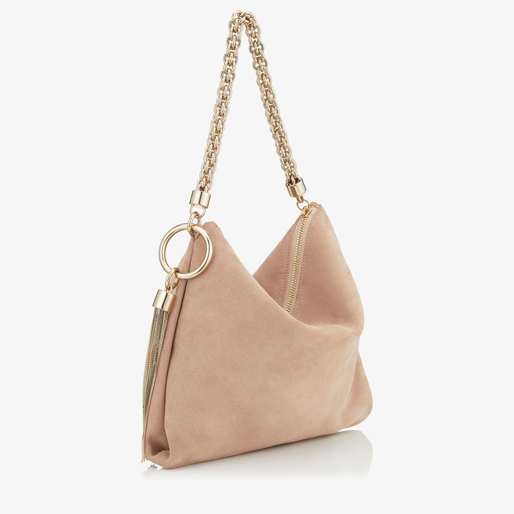 Callie
Ballet Pink Suede Clutch Bag - 6