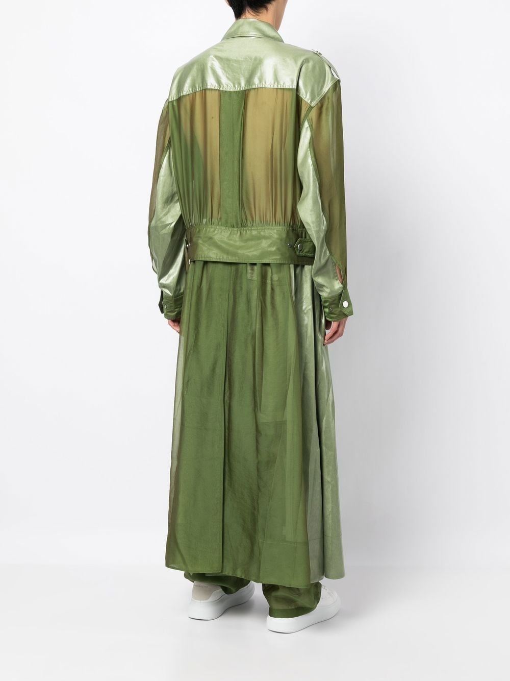 sheer-panelling jacket - 4