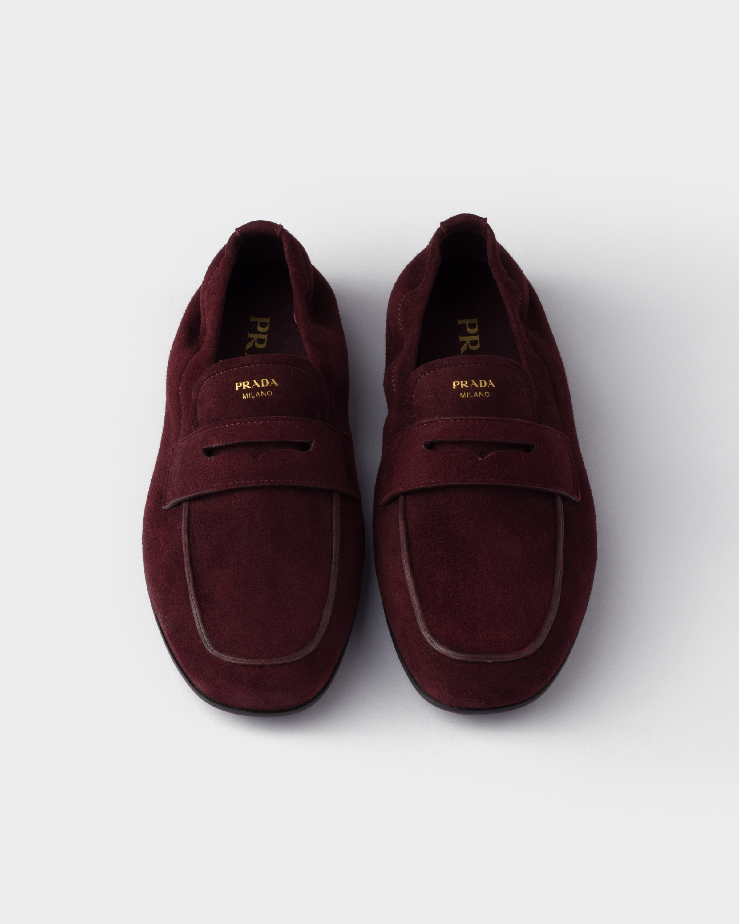 Shuffle antiqued suede loafers - 3