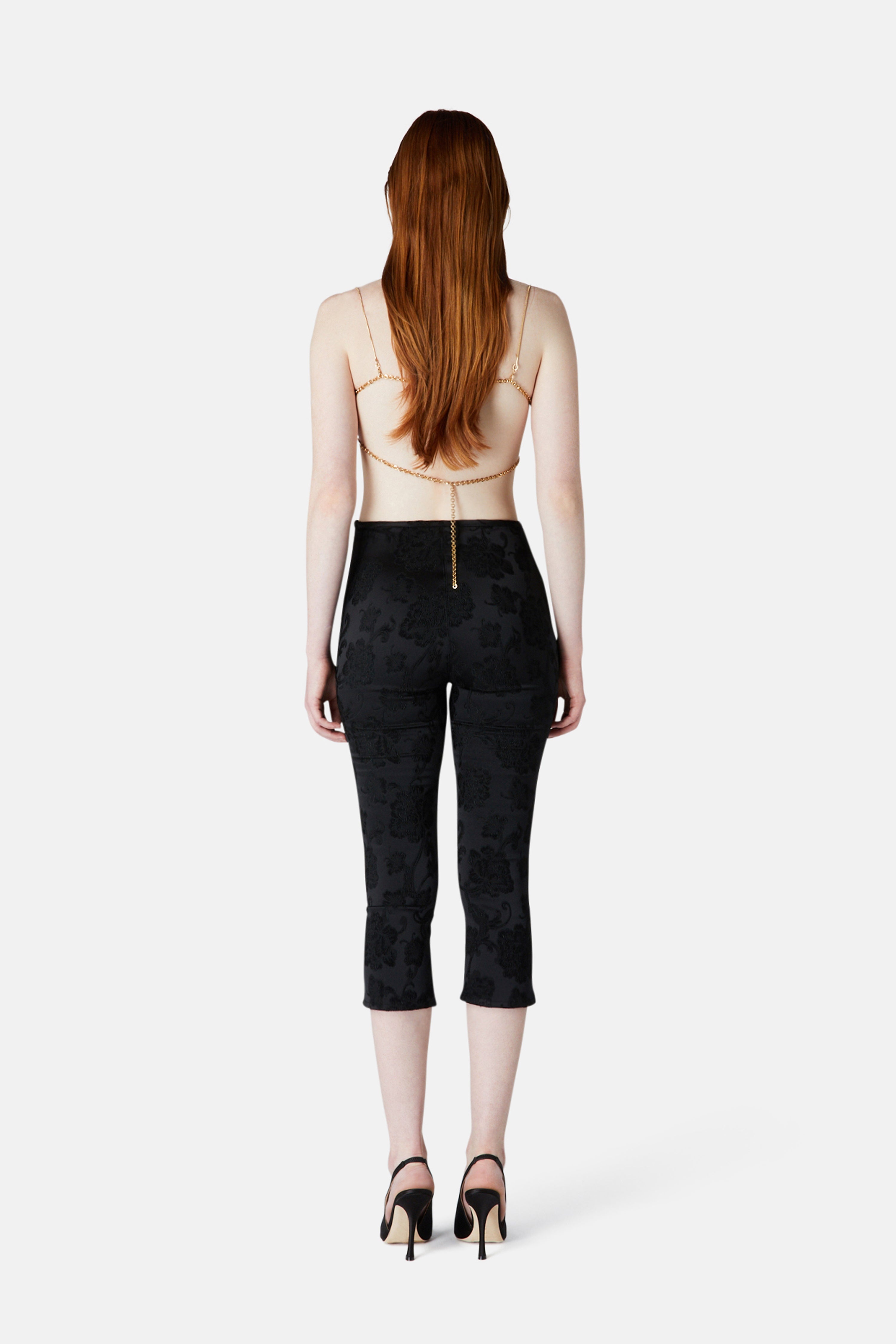 JACQUARD CAPRI PANTS - 4