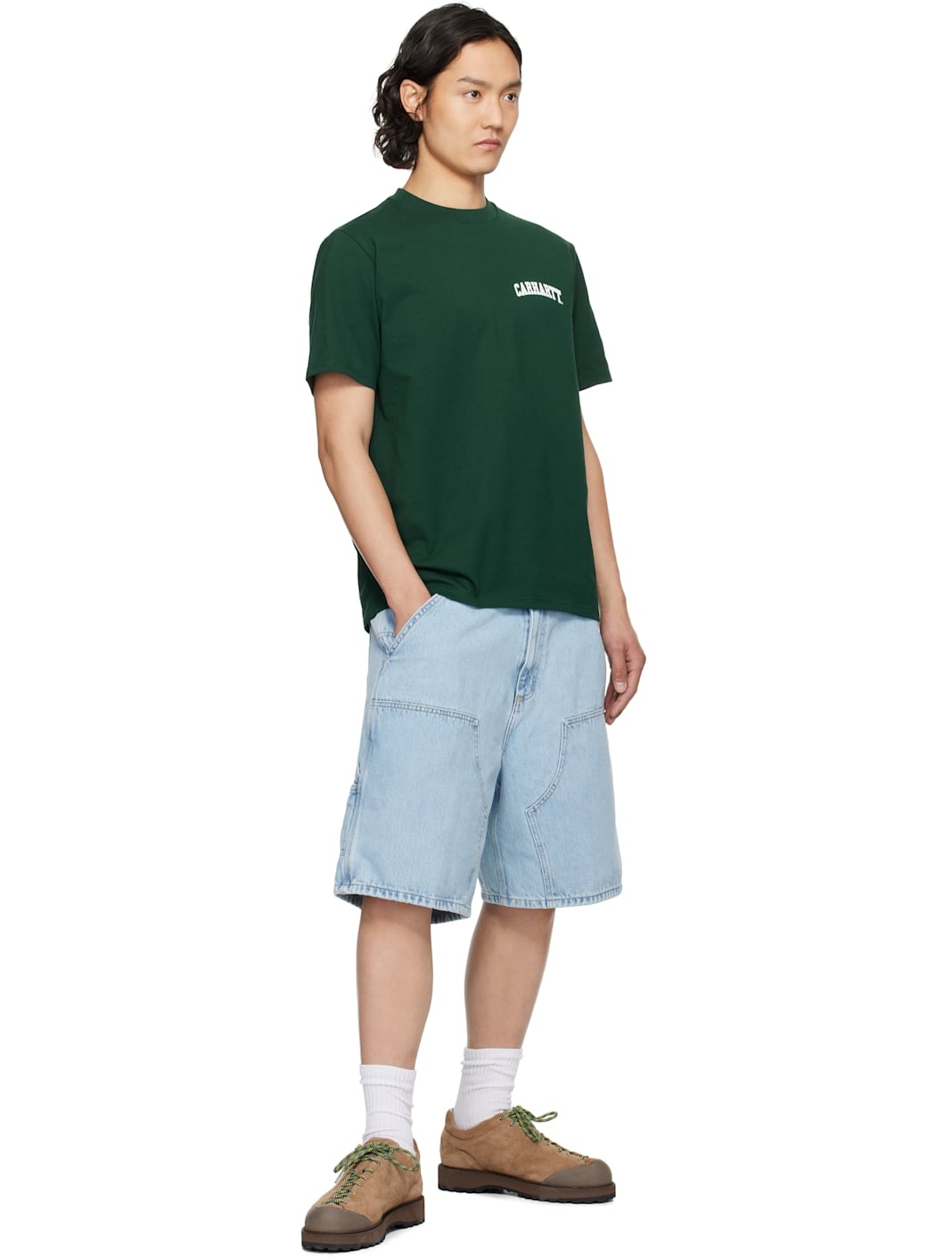 Green S/S University Script T-Shirt - 4