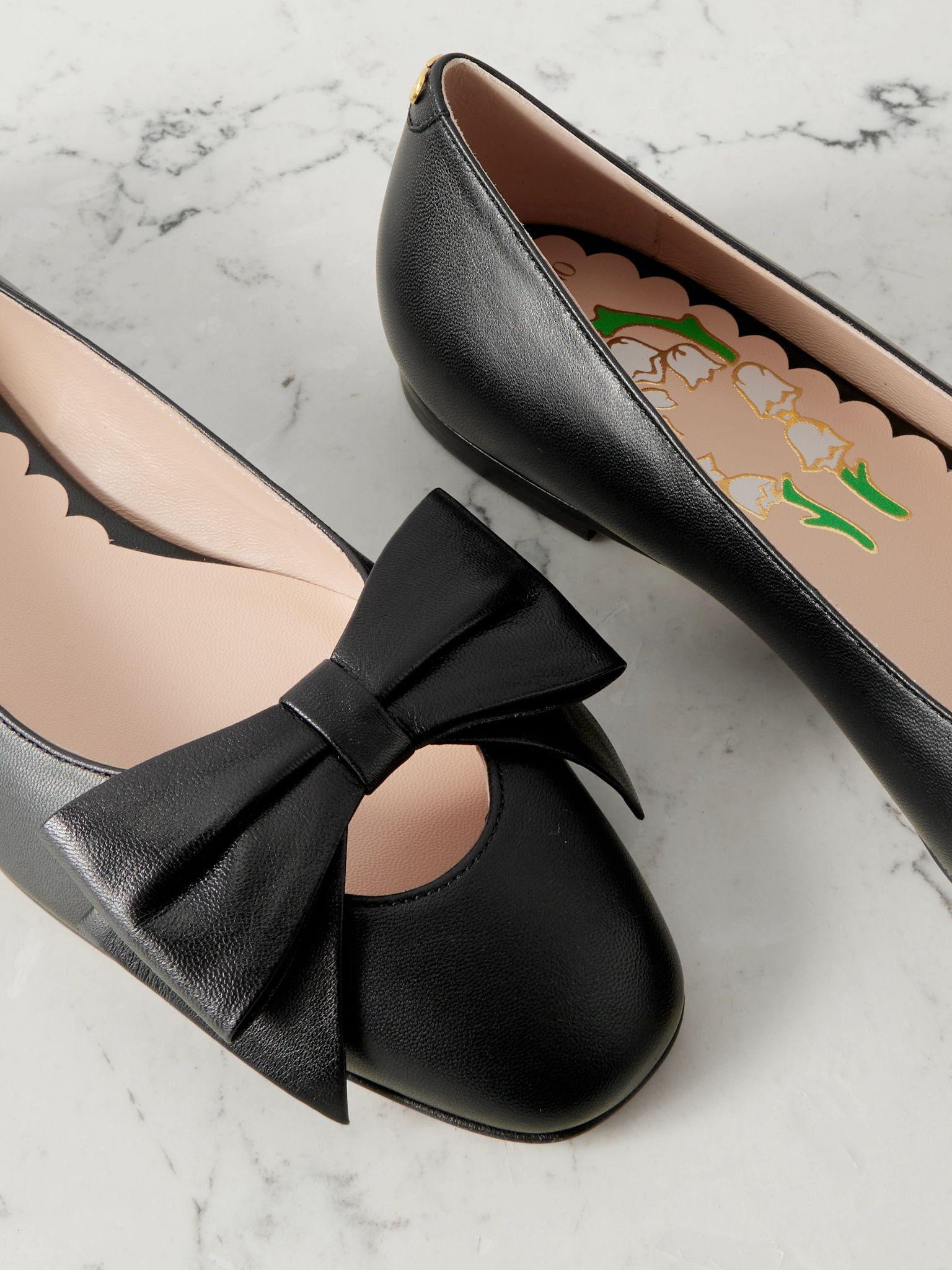 Bowow leather ballet flats Black - 4