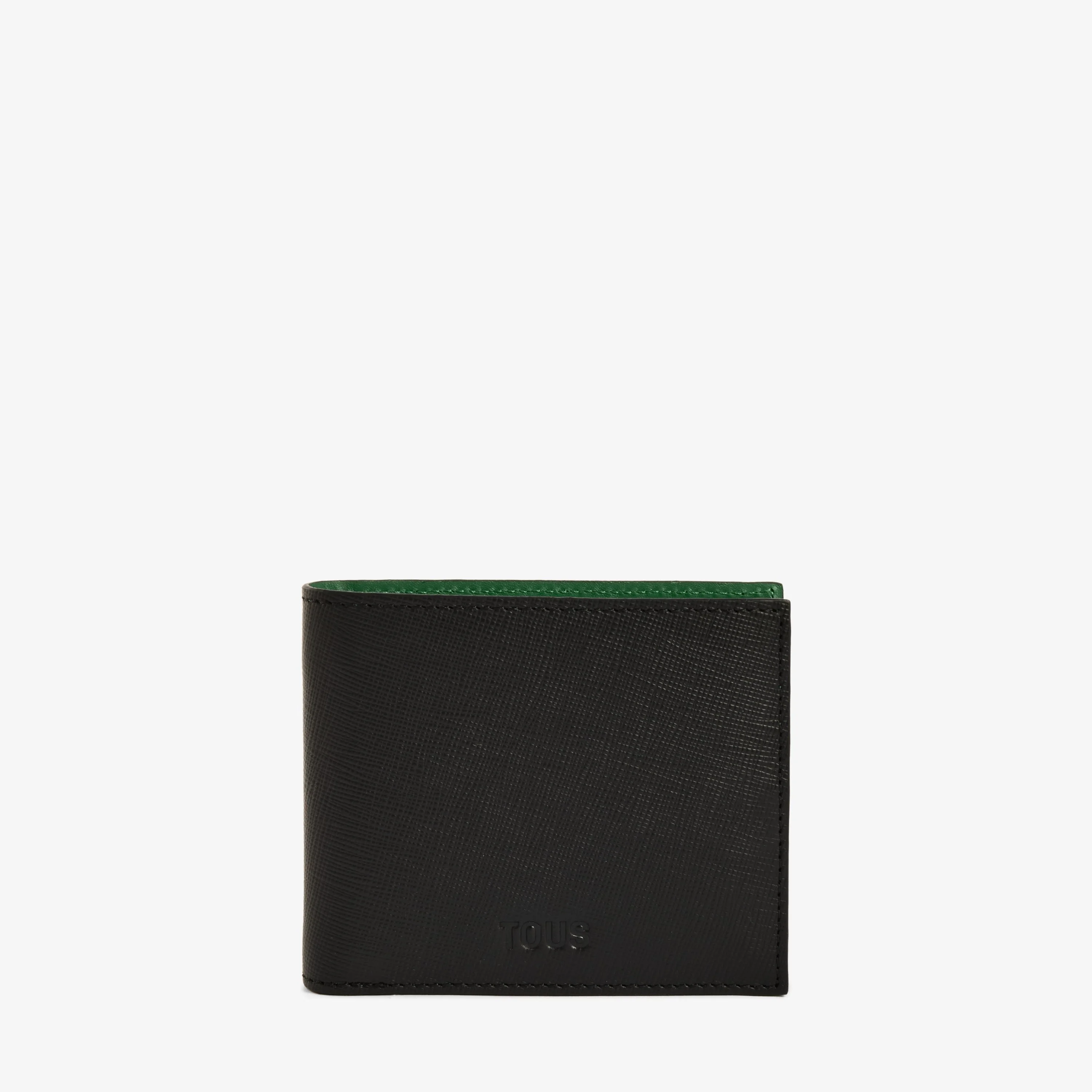 Medium black and green leather Wallet TOUS Man - 1