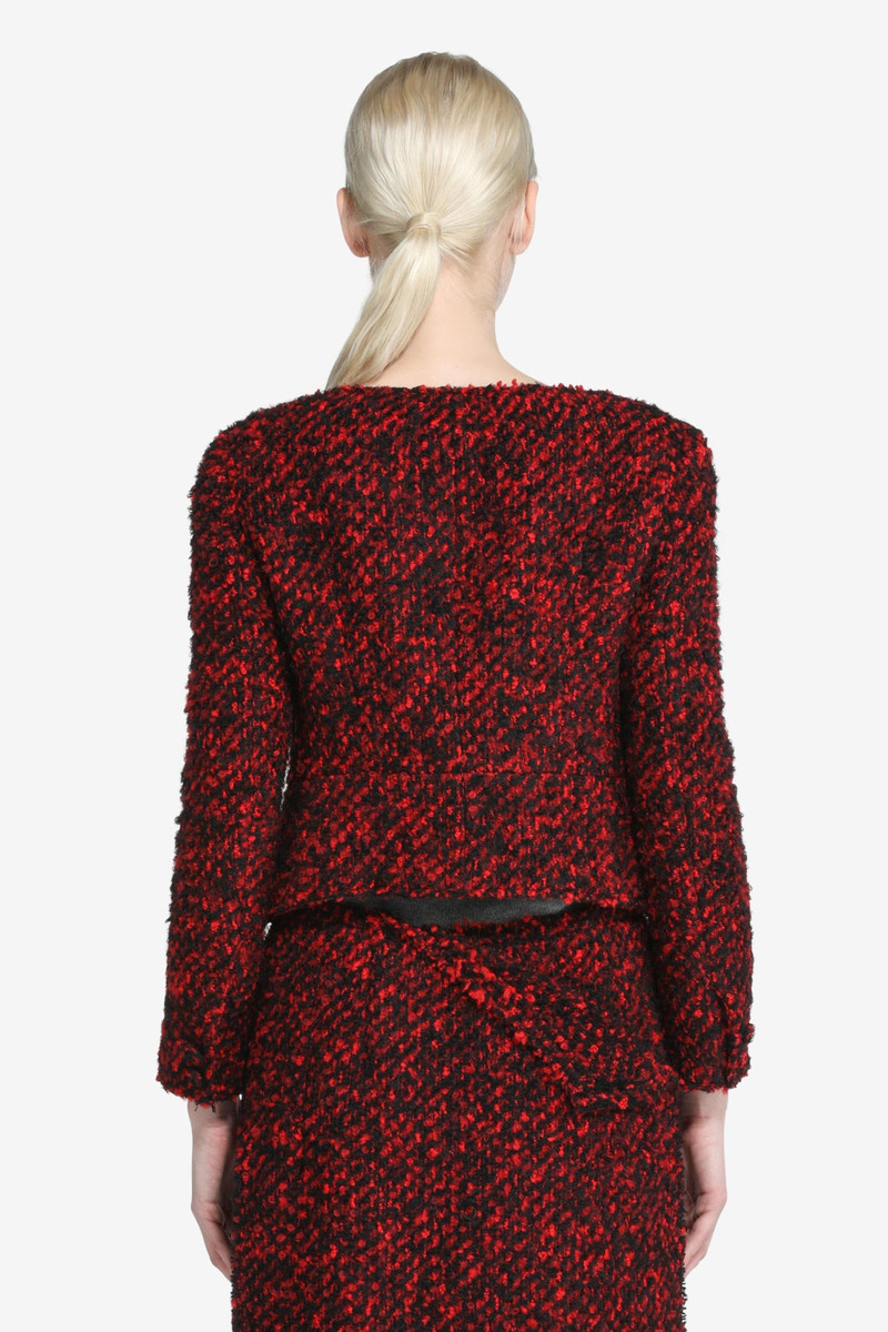 N°21 BOW-EMBELLISHED TWEED JACKET outlook