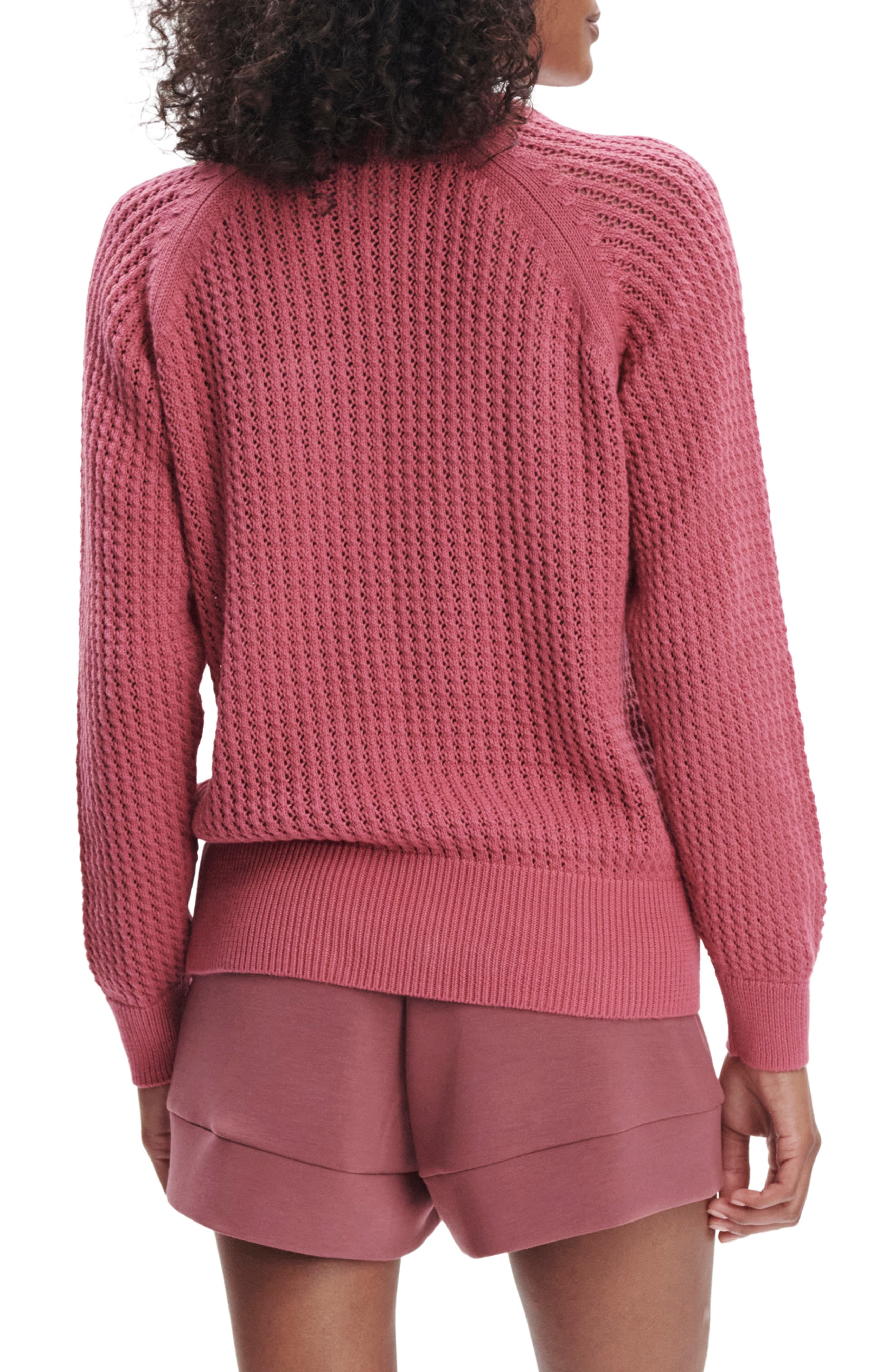 Varley Clay Open Knit Sweater in Rose Wine at Nordstrom - 2