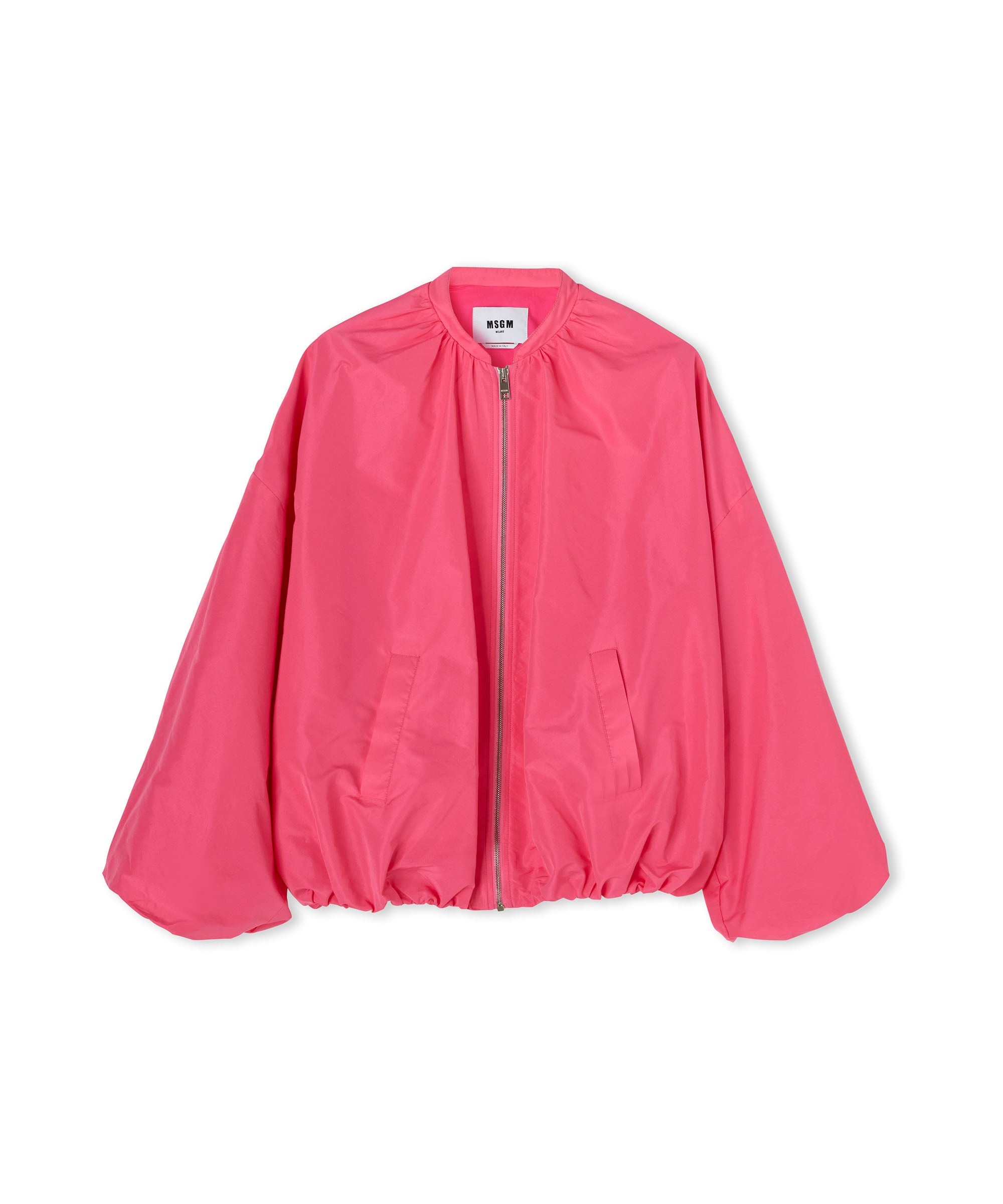 Taffeta jacket with balloon sleeves - 3