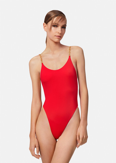 VERSACE Greca Chain One-Piece Swimsuit outlook