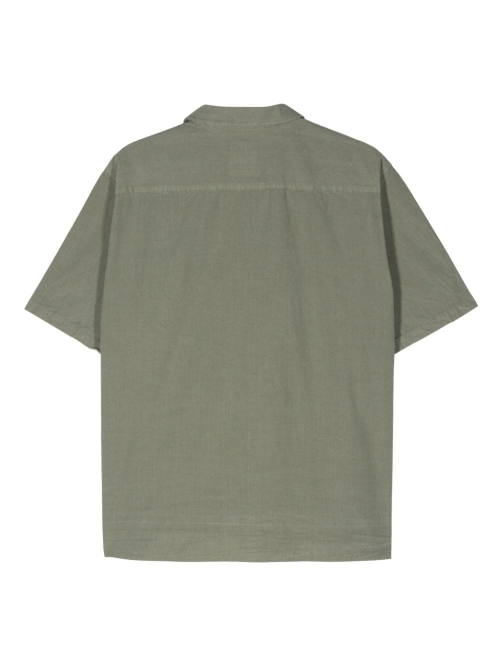 notch-collar short-sleeve shirt - 2
