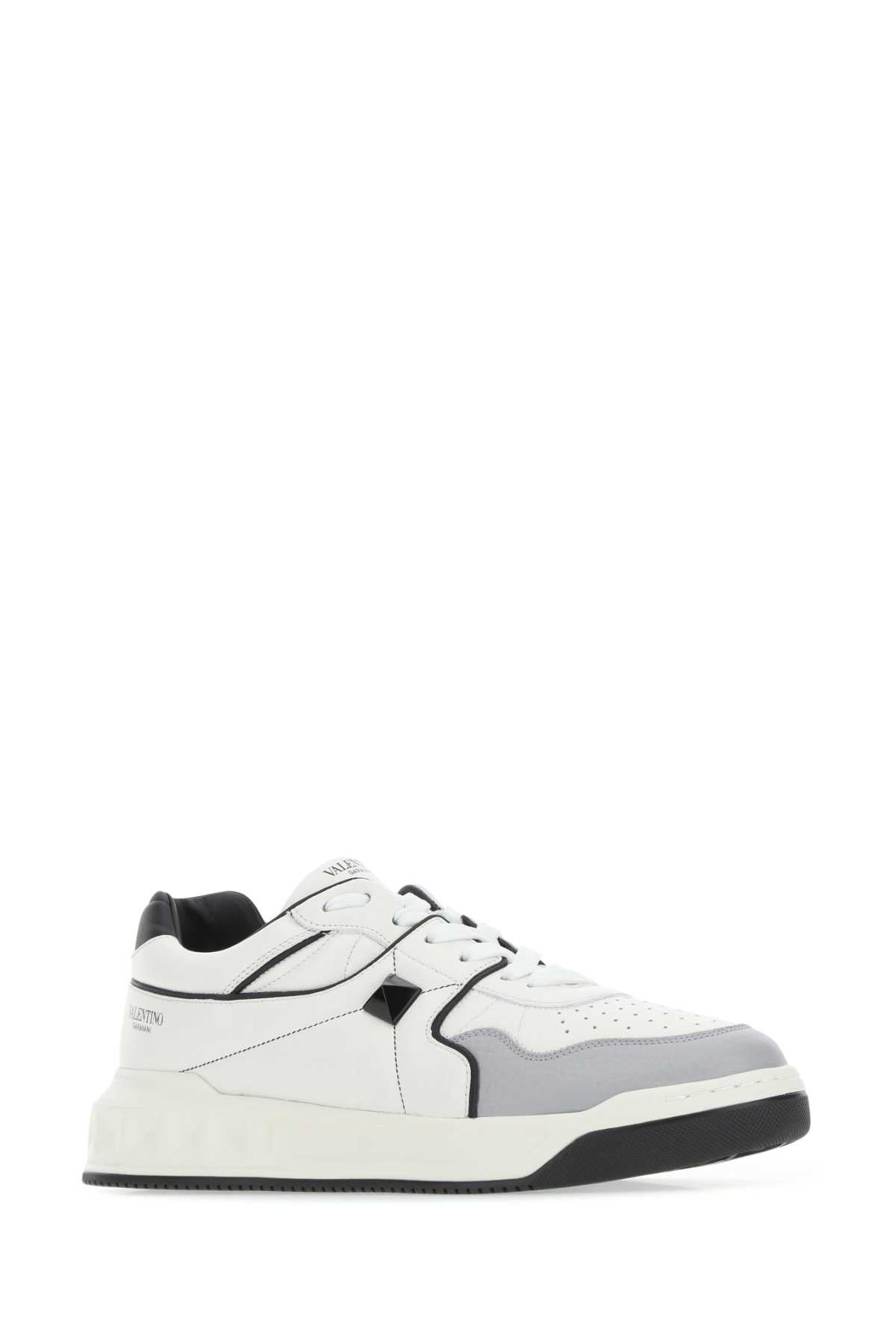 Valentino Garavani Men Multicolor Nappa Leather One Stud Sneakers - 2