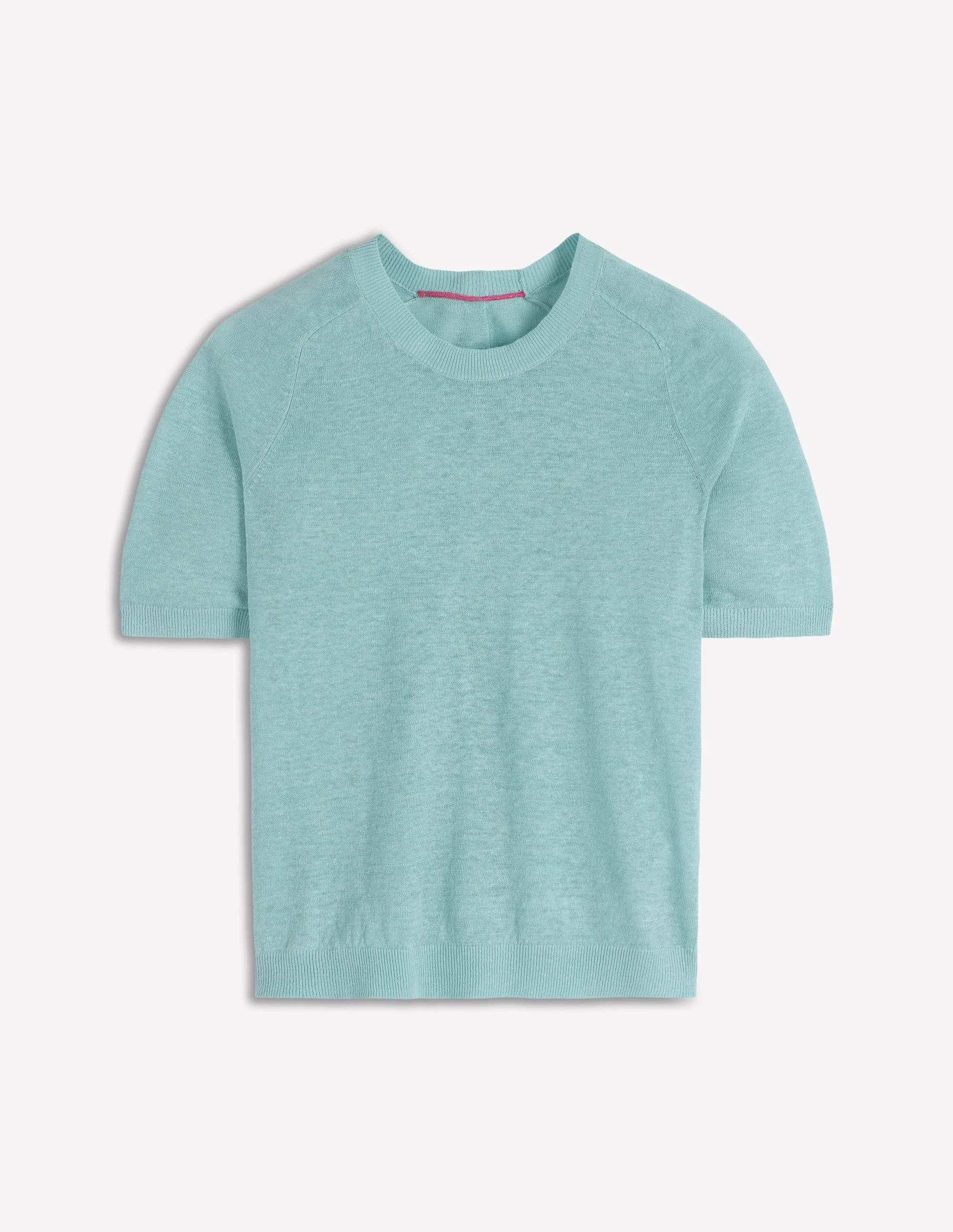 Agnes Linen T-Shirt-Seamist Blue - 1