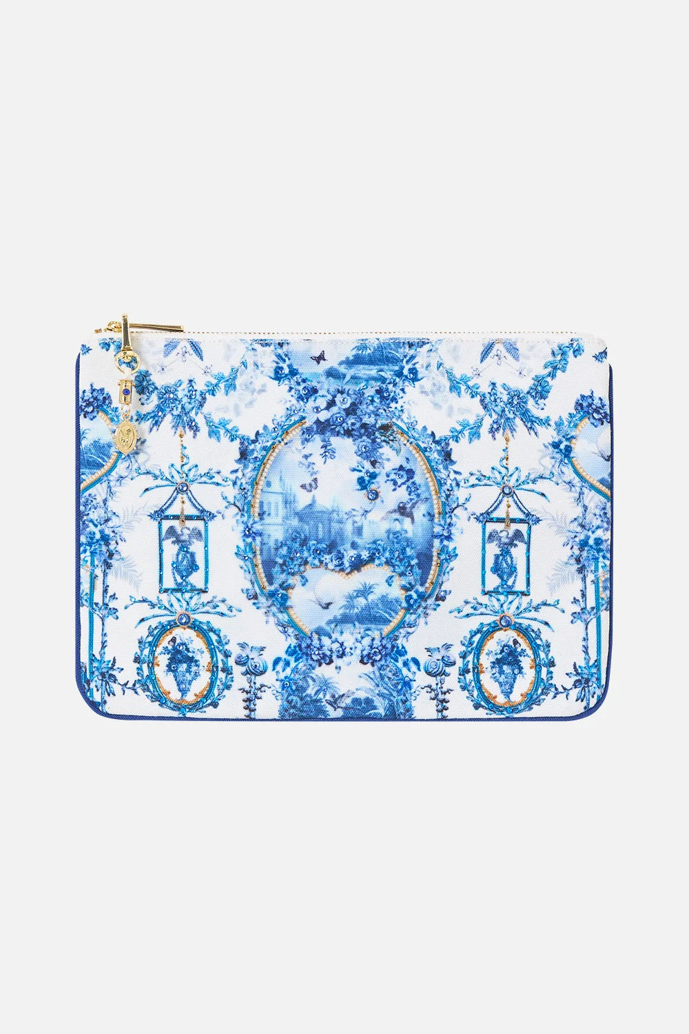 SMALL CANVAS CLUTCH THE PORCELAIN PARLOUR - 1