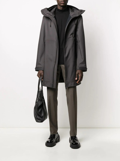 Bottega Veneta technical hooded coat outlook