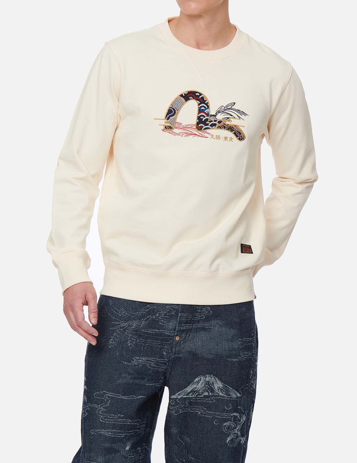 BROCADE SEAGULL APPLIQUÉ SWEATSHIRT - 3