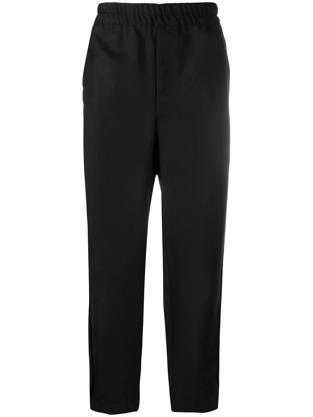 high-waisted straight leg trousers - 1