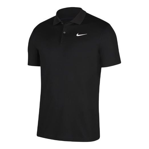 Nike Dri-Fit Slim Fit Version Golf lapel Short Sleeve Polo Shirt Black BV0359-010 - 1