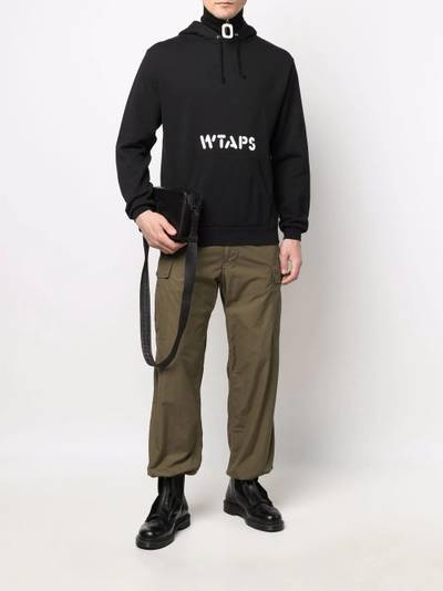 WTAPS logo-print hoodie outlook