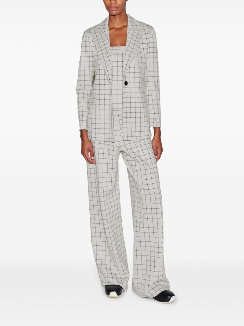 ROSETTA GETTY grid-pattern strapless top outlook