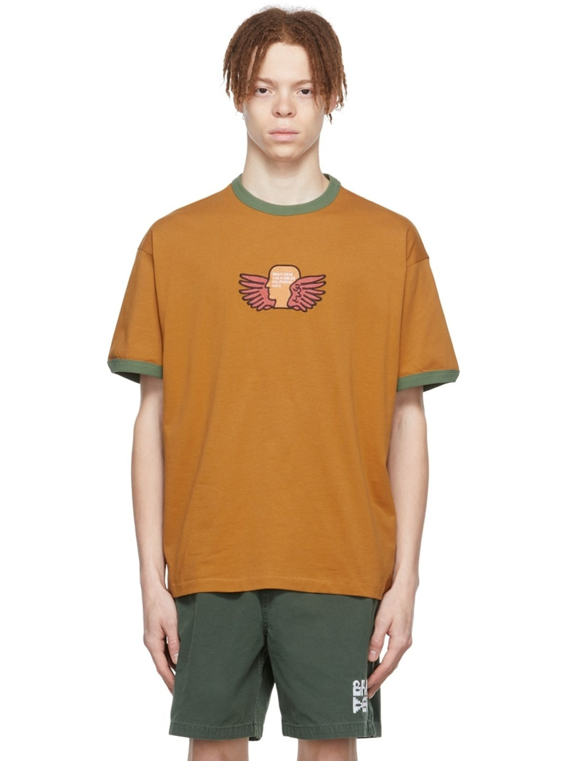 Brown Cotton T-Shirt - 1