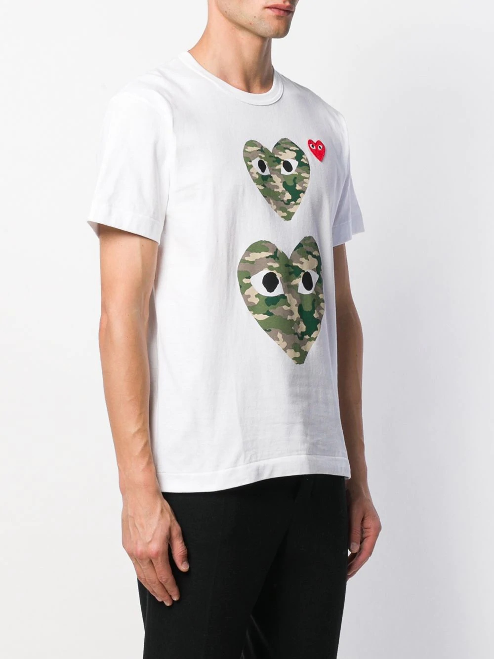 camouflage heart T-shirt - 3