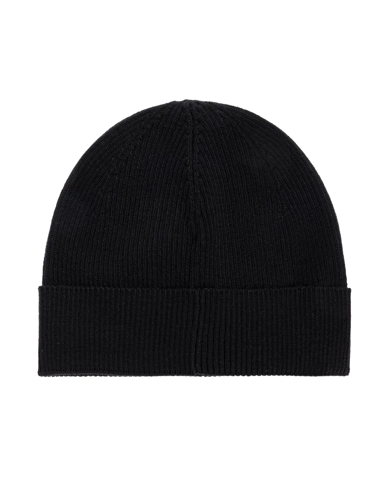Saint Laurent Wool Beanie With Logo Patch - 3