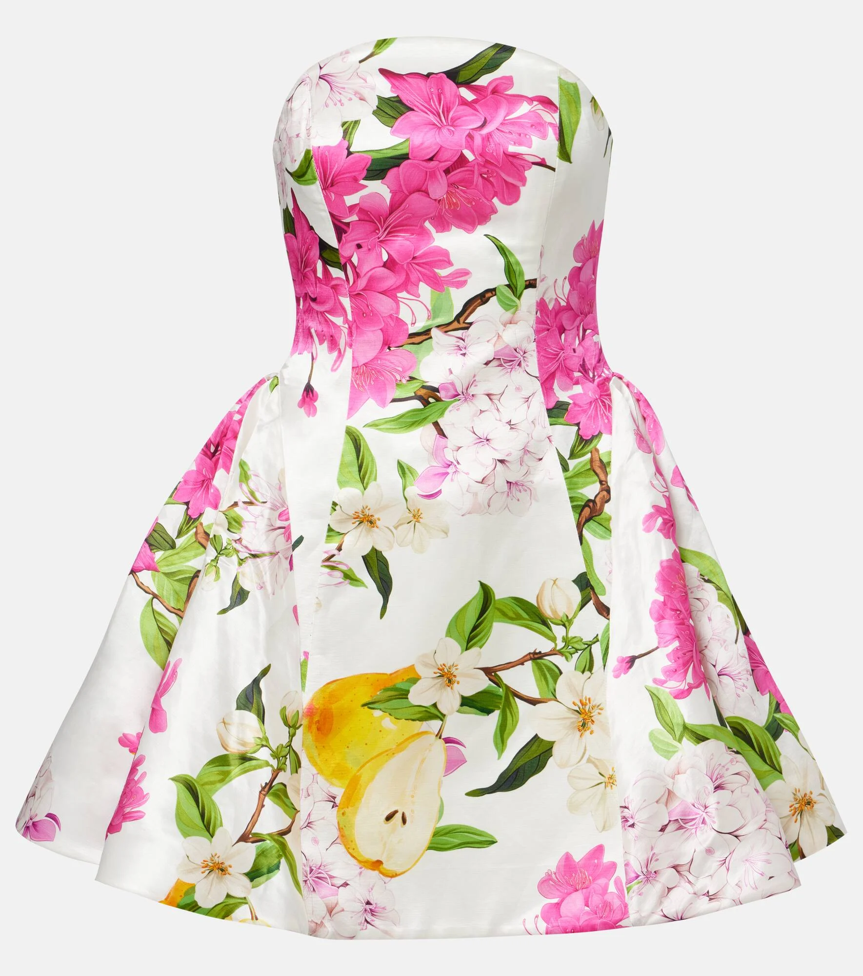 Reese floral linen and silk minidress - 1