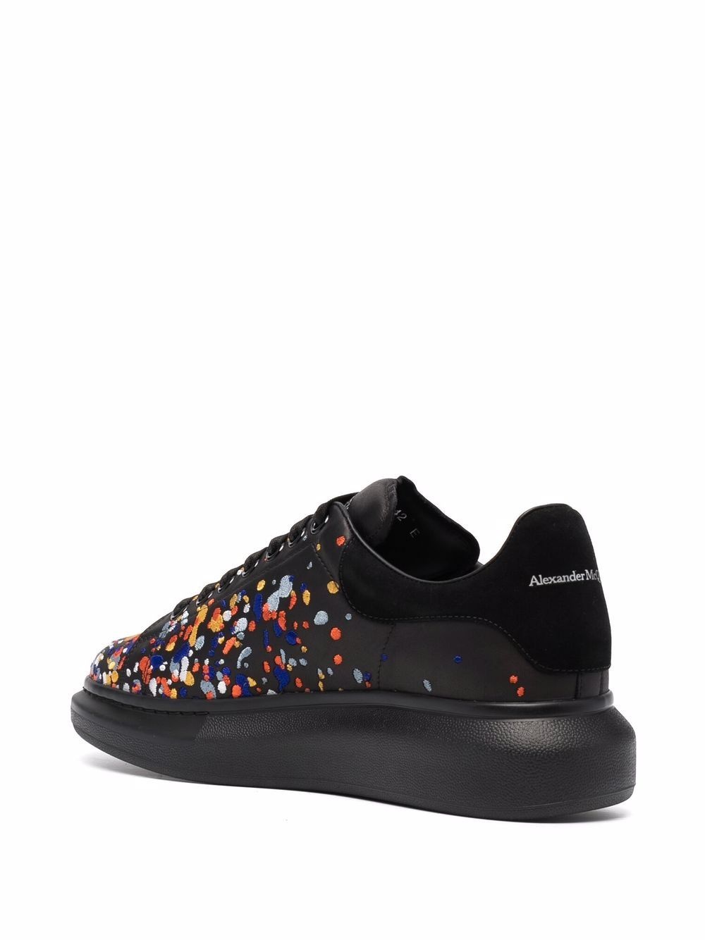 Oversized paint-embroidery sneakers - 3