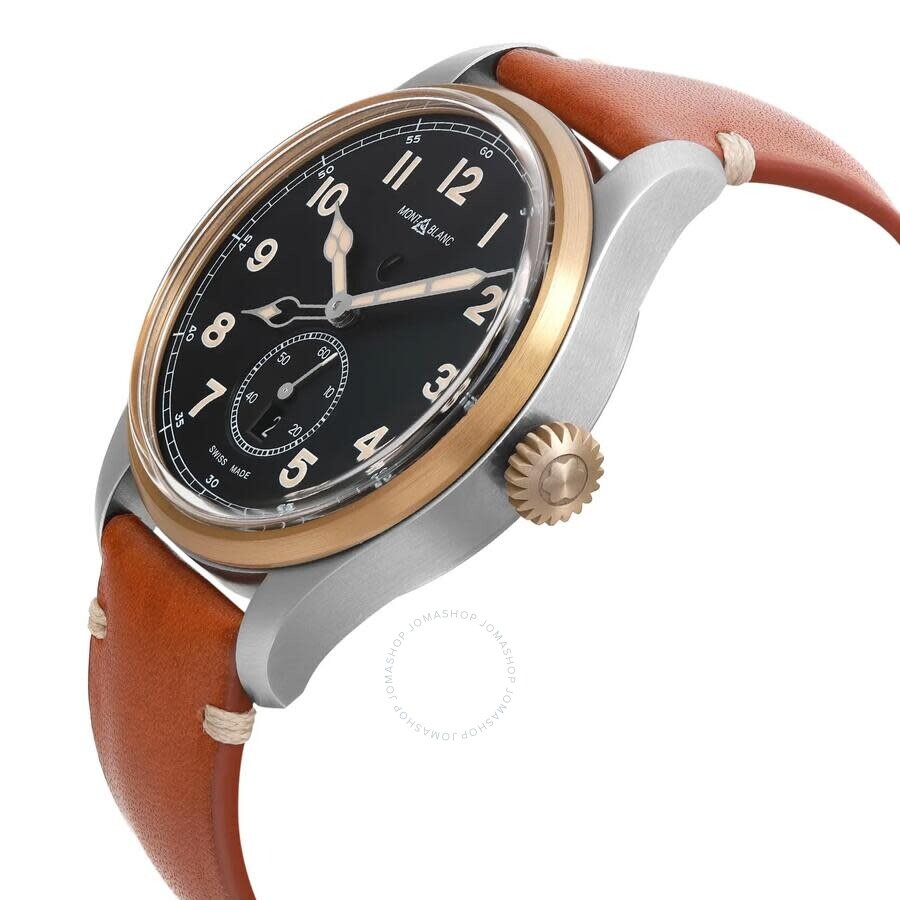 Pre-owned Montblanc 1858 GMT Automatic Day-Night Black Dial Men's Watch MB116479 - 3