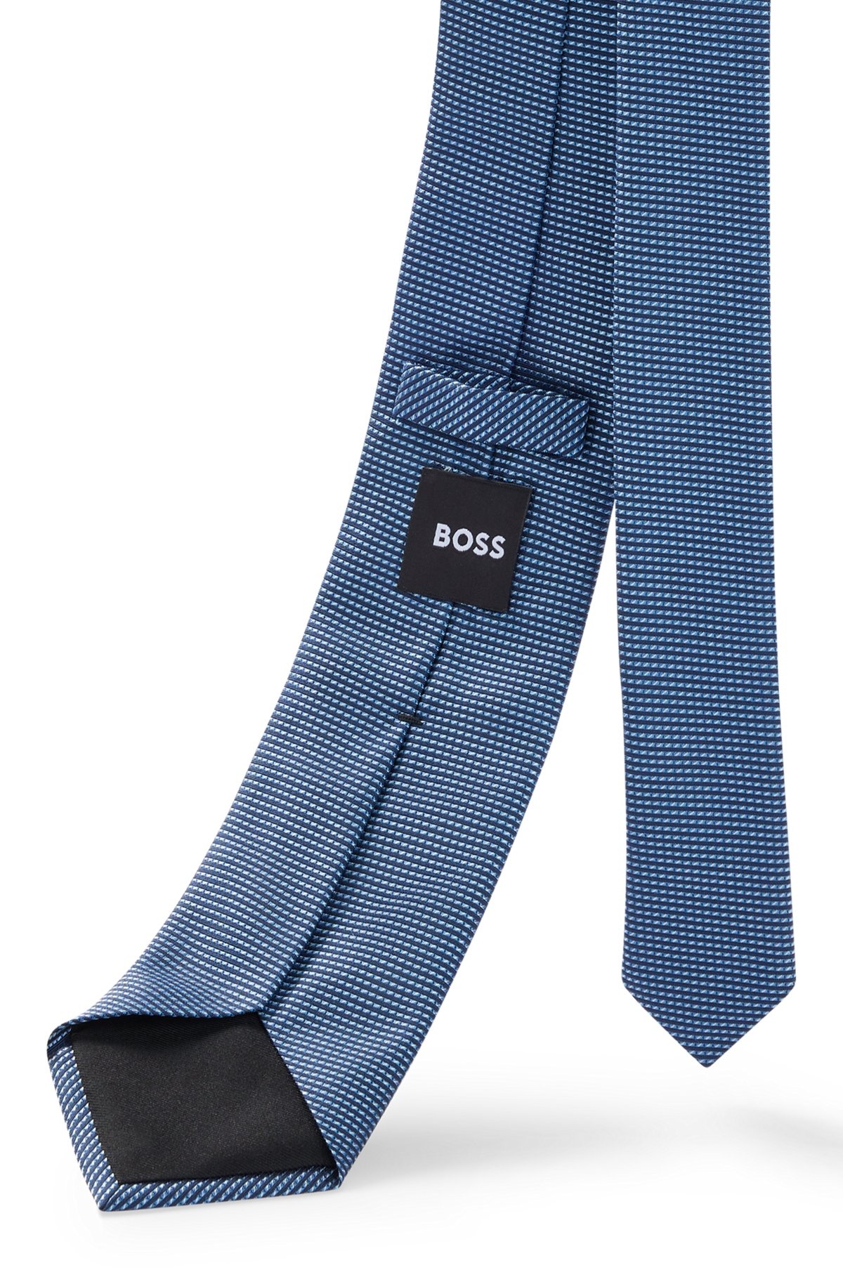 SILK-JACQUARD TIE WITH ALL-OVER MICRO PATTERN - 5