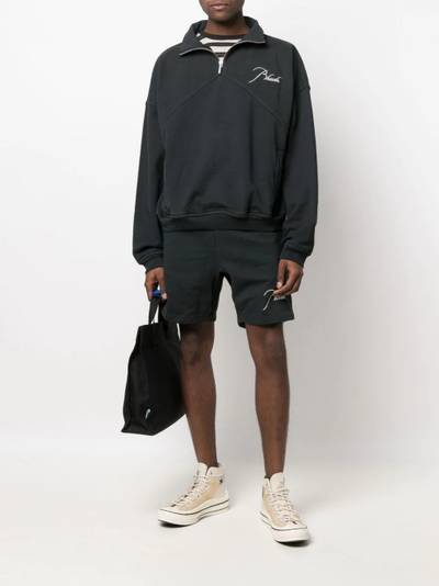 Rhude logo-embroidered track shorts outlook