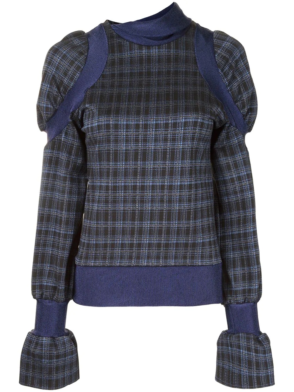 plaid check jumper - 1