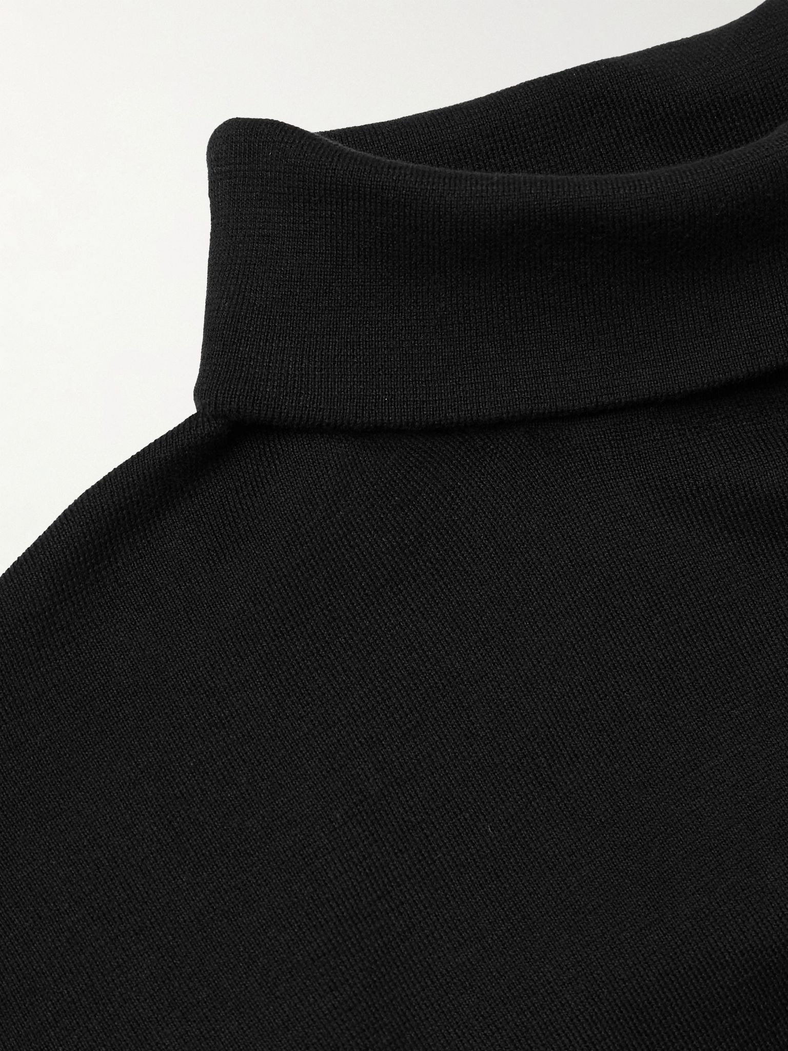 Cotton Rollneck Sweater Black - 5