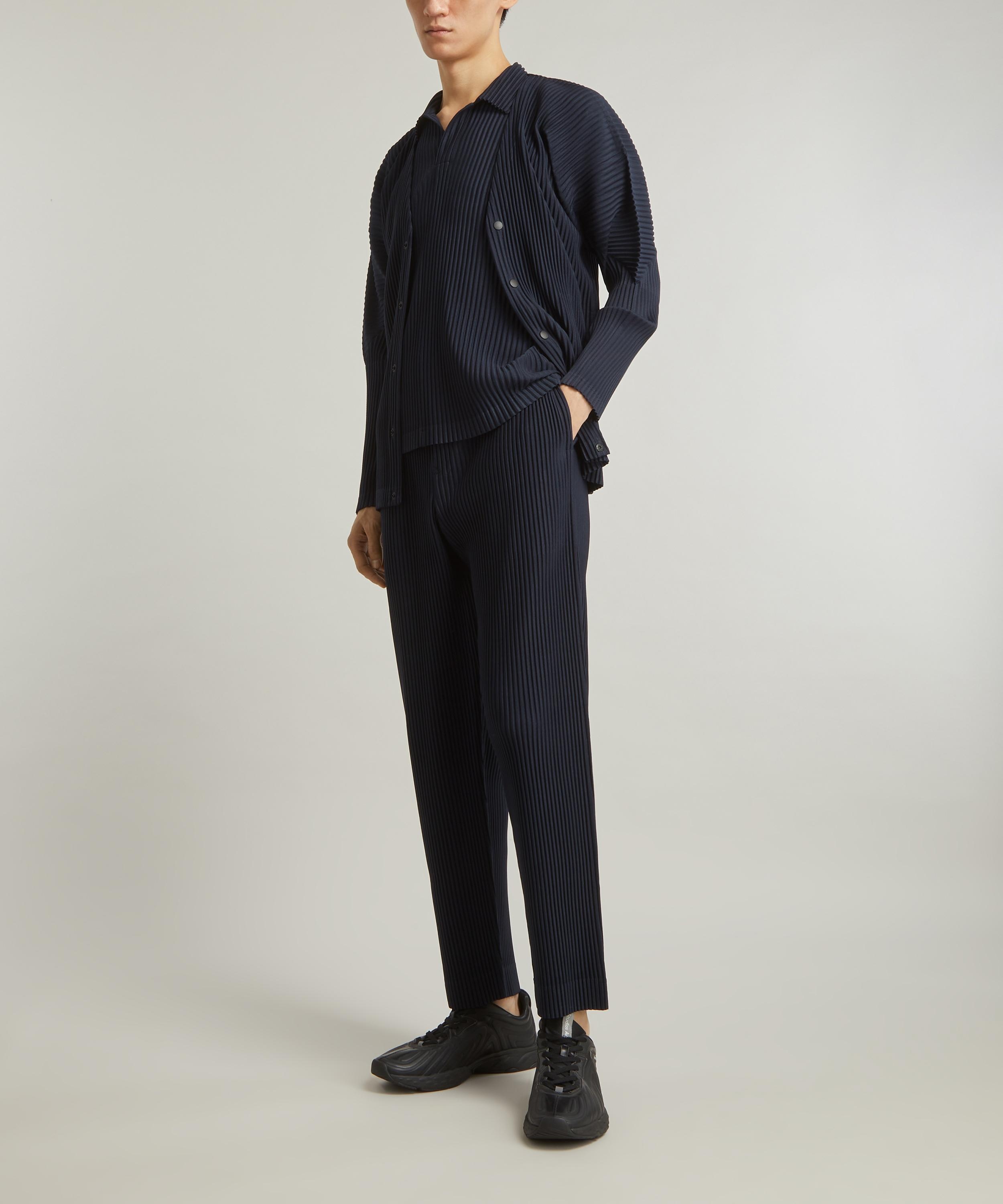 Pleated Straight Leg Trousers - 2