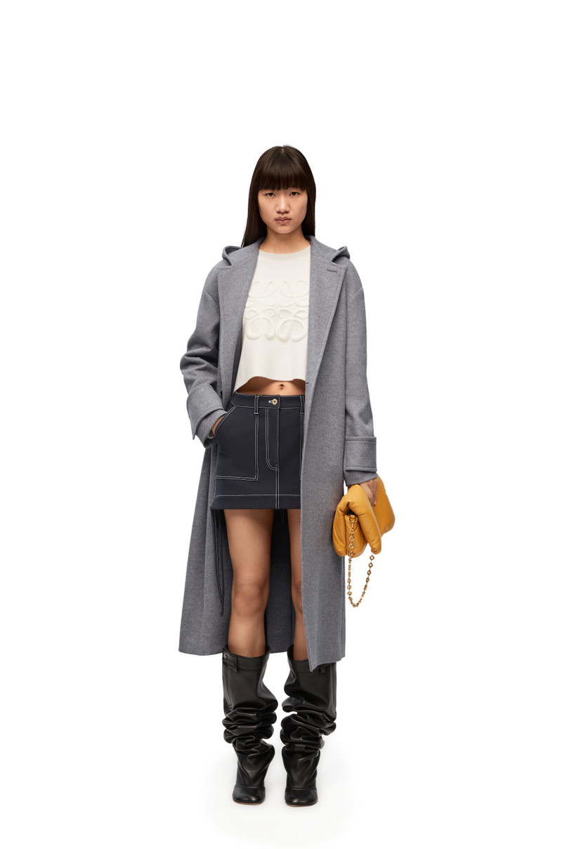 Loewe Hooded coat in wool and cashmere outlook
