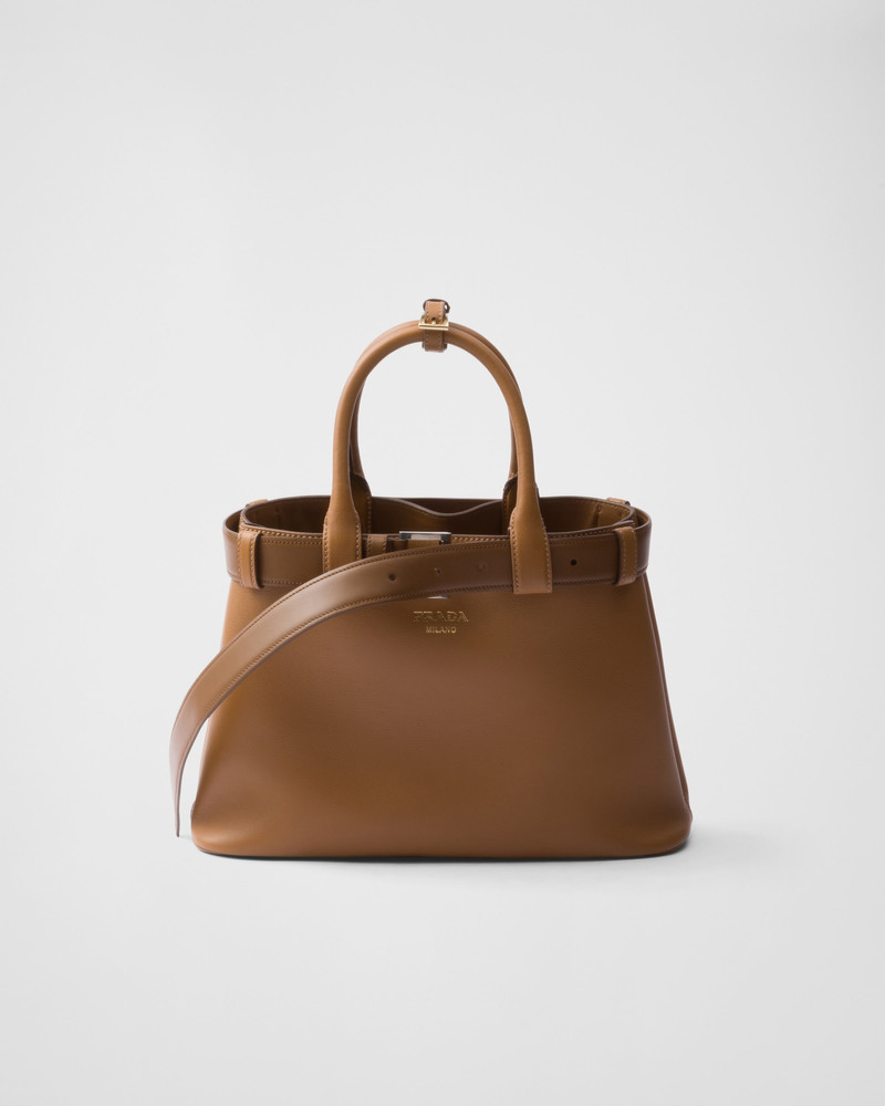 Prada Buckle medium leather handbag with belt - 1