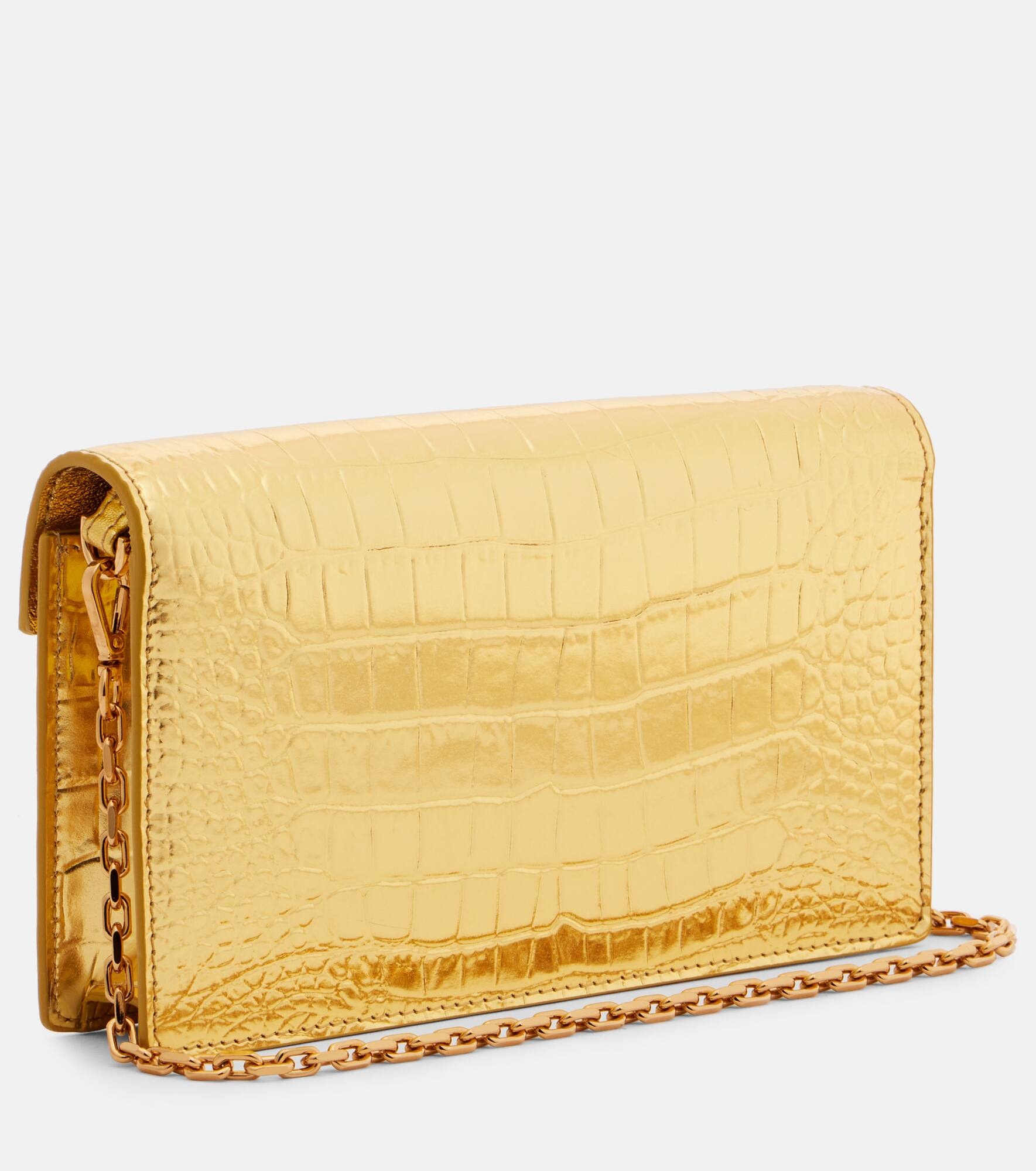 Medusa '95 metallic leather shoulder bag - 4
