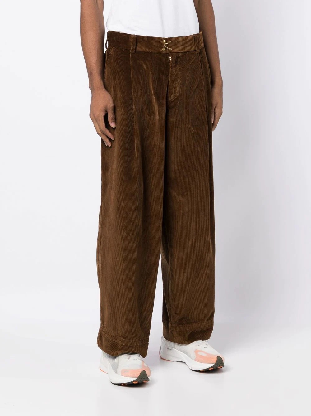 slim-fit corduroy trousers - 3