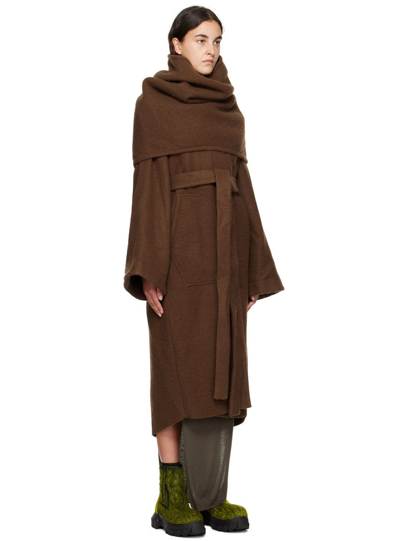 Rick Owens Brown Dagger Coat outlook