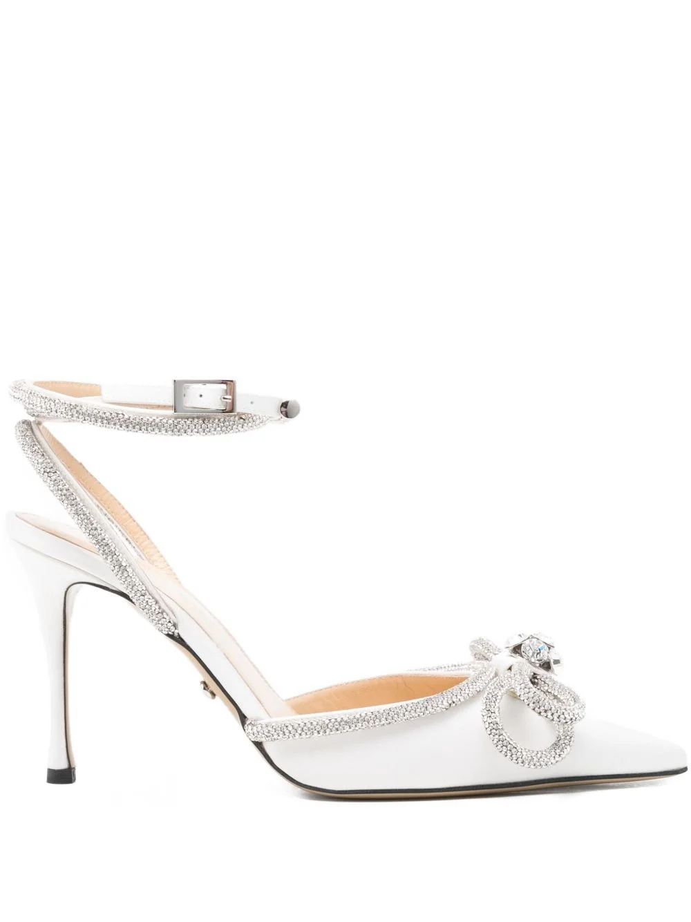 90mm crystal-embellished pumps - 1