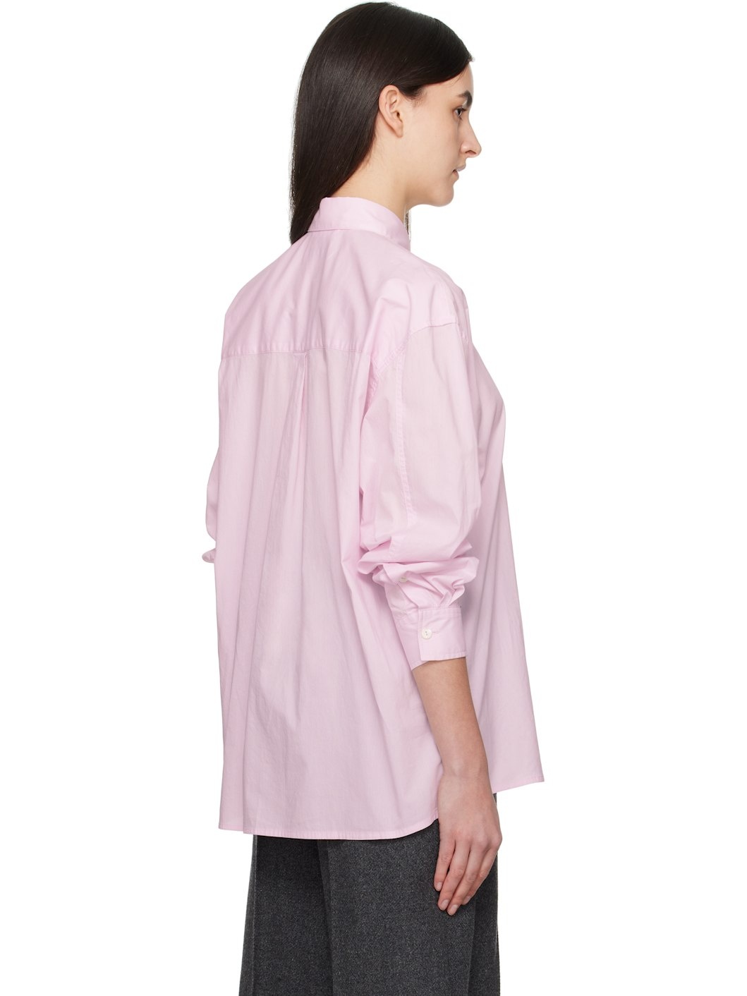 Pink Timon Striped Cotton Shirt - 3