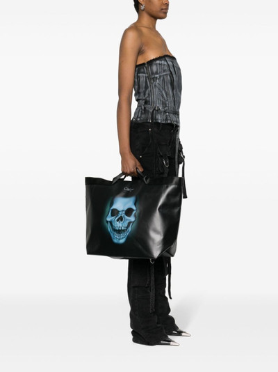 OTTOLINGER large skull-print tote bag outlook