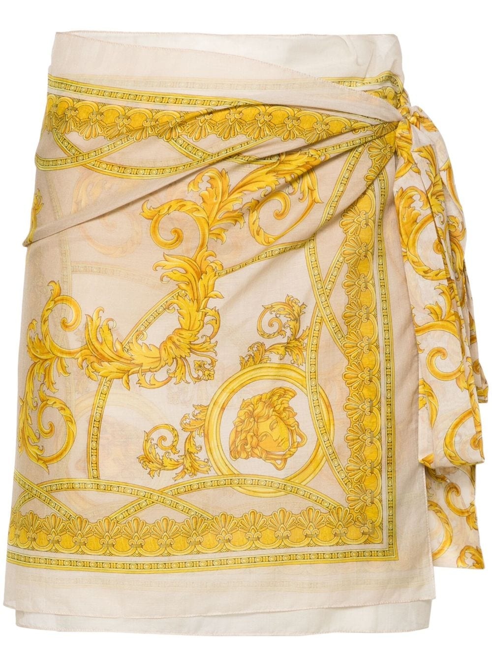 Barocco-print beach cover-up - 1