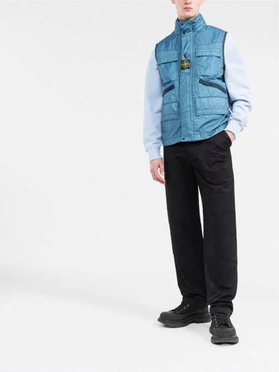 Stone Island logo-patch gilet outlook