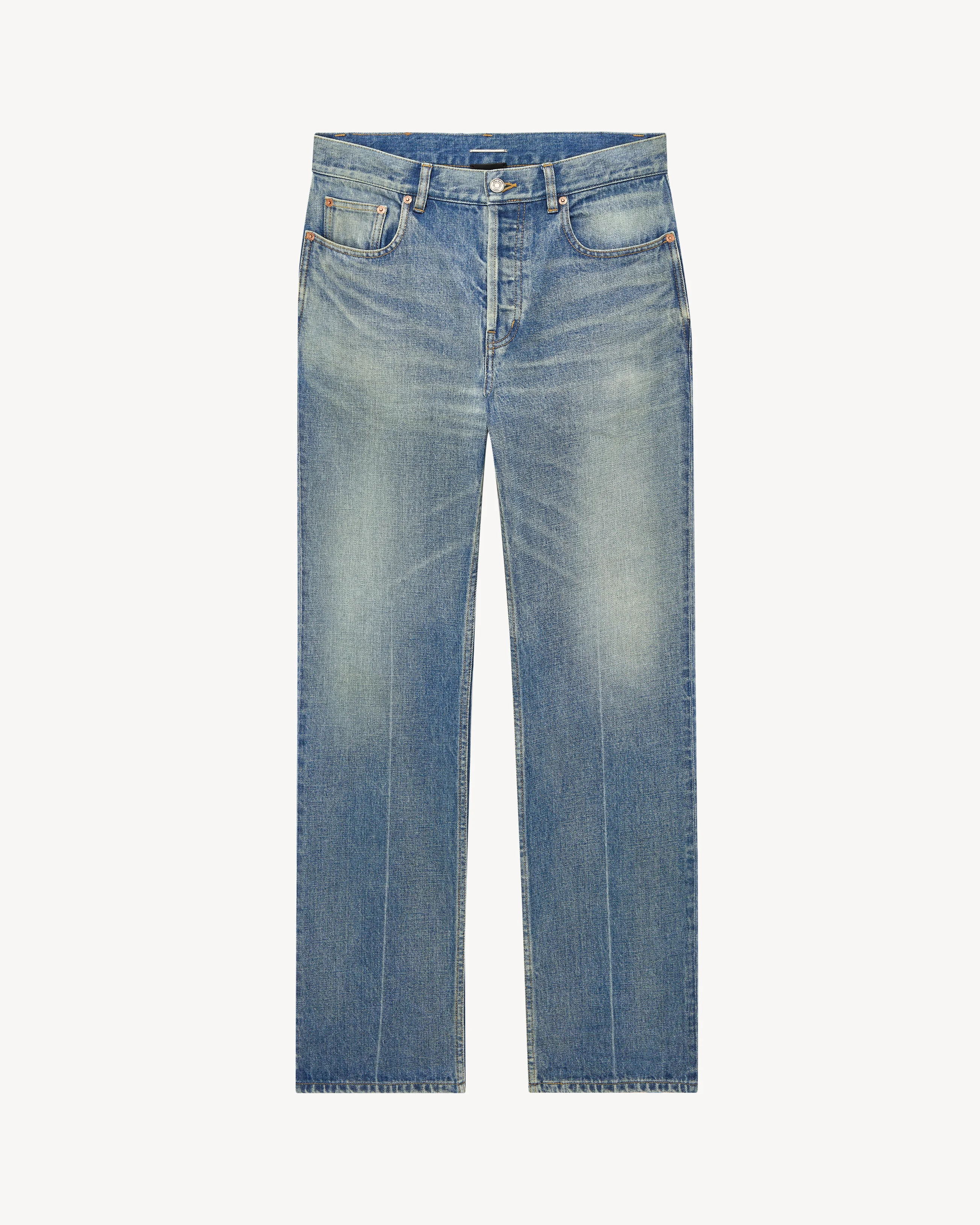 TAPERED MID RISE JEANS - 1