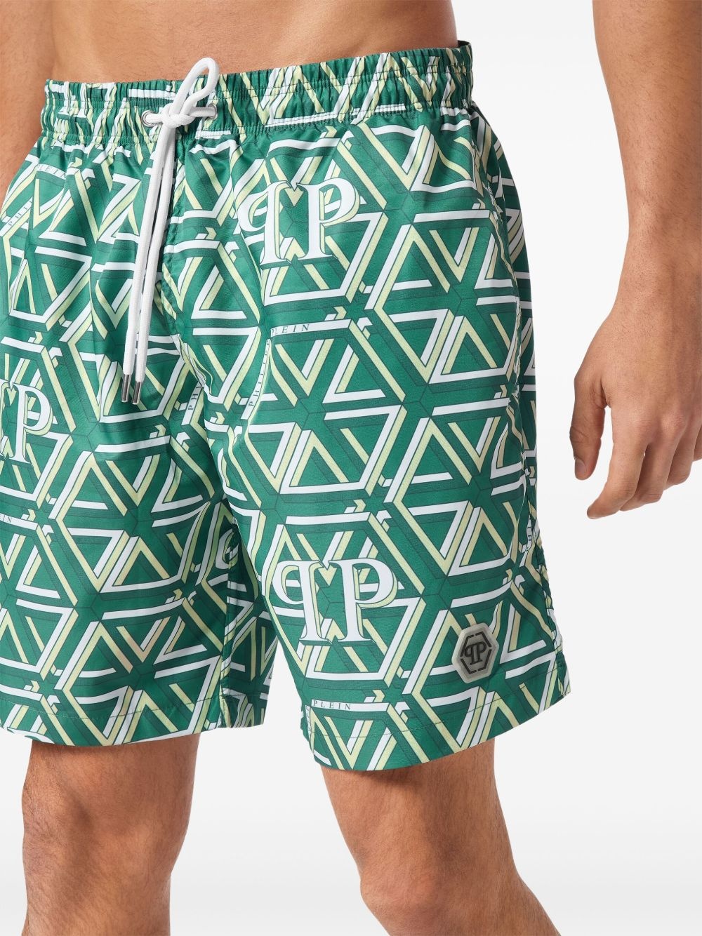 monogram-print swim shorts - 4