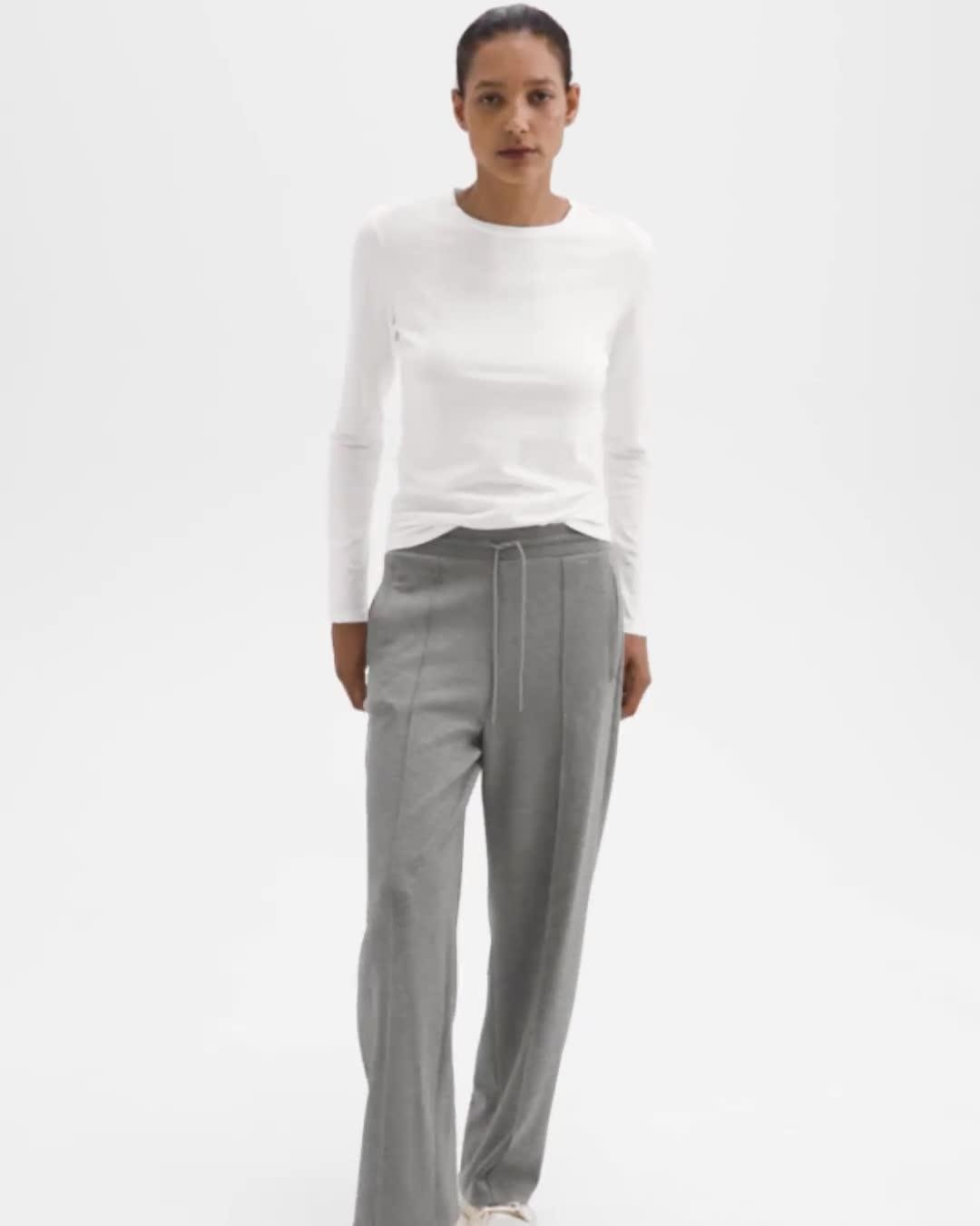 Track Pant in Double-Knit Jersey - 6