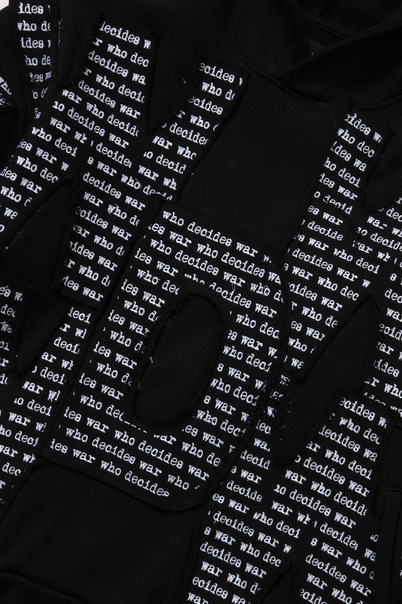 WHO DECIDES WAR WDW OVERLAY HOODIE outlook