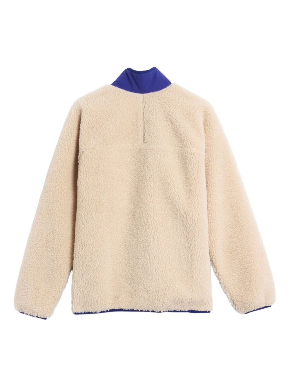 fleece-texture zip-up jacket - 3