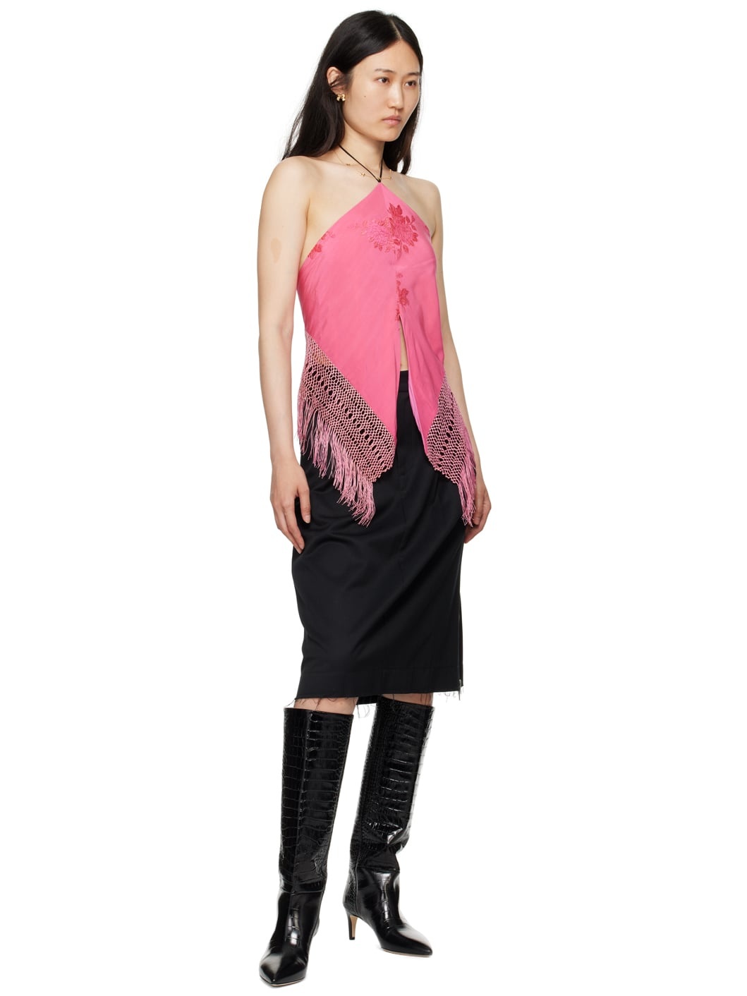Black Stiletto 60 Tall Boots - 5
