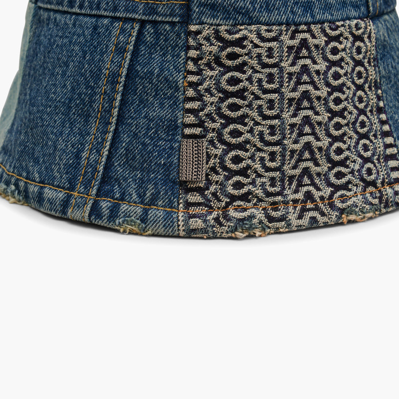 PATCHWORK DENIM BUCKET HAT 5